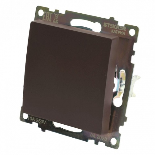Переключатель перекрестный одноклавишный без рамки Stekker Катрин 49180 в Нижнем Новгороде фото 7