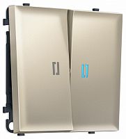 Выключатель самовозвратный двухклавишный с подсветкой, без рамки Ambrella Volt MS MS544060 в Нижнем Новгороде