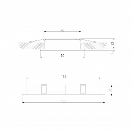Встраиваемый светильник Elektrostandard Tetro 15277/LED в Нижнем Новгороде фото 2