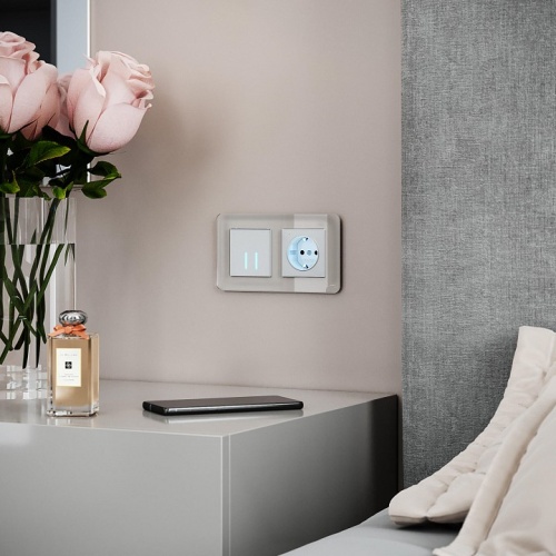 Рамка на 2 поста Werkel Elite (дымчатый, стекло) W0022417 в Нижнем Новгороде фото 4