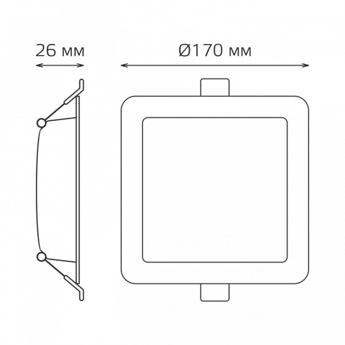 Встраиваемый светильник Gauss  9031420218 в Нижнем Новгороде фото 2