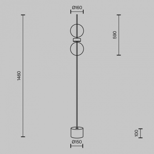 Торшер Maytoni Double Moon MOD478FL-L15B3K в Нижнем Новгороде фото 15