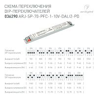 Блок питания ARJ-SP-70-PFC-1-10V-DALI2-PD (70W, 9-66V, 0.7-1.4A) (Arlight, IP20 Металл, 5 лет) в Гагарине