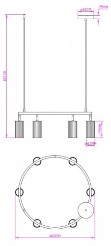 Подвесная люстра Moderli Cora V11602-6P в Нижнем Новгороде фото 3