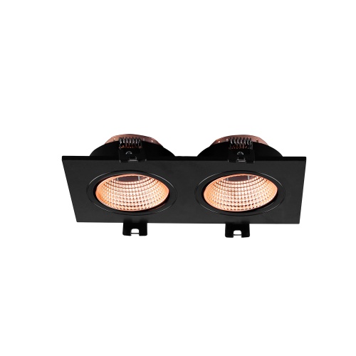 DK3072-BBR Встраиваемый светильник, IP 20, 10 Вт, GU5.3, LED, черный/бронзовый, пластик в Колпашево фото 5