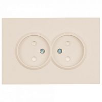 Розетка двойная без заземления и со шторкой Stekker Эмили 49903 в Нижнем Новгороде