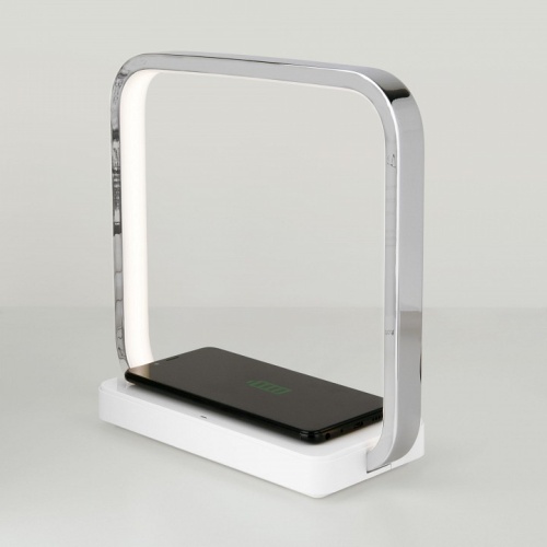 Настольная лампа офисная Eurosvet Frame 80502/1 хром в Нижнем Новгороде фото 6