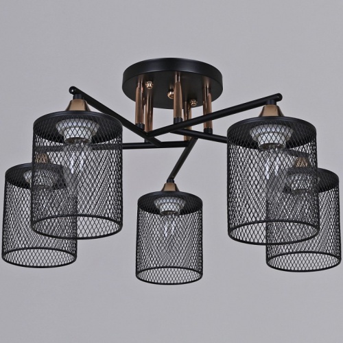 Люстра на штанге  91360-0.3-05 BK+FG в Нижнем Новгороде фото 4