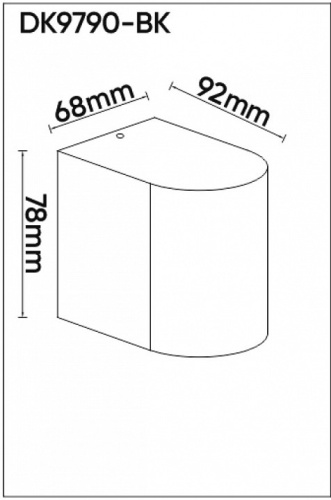 Накладной светильник Denkirs Narvik DK9790-BK в Нижнем Новгороде фото 2