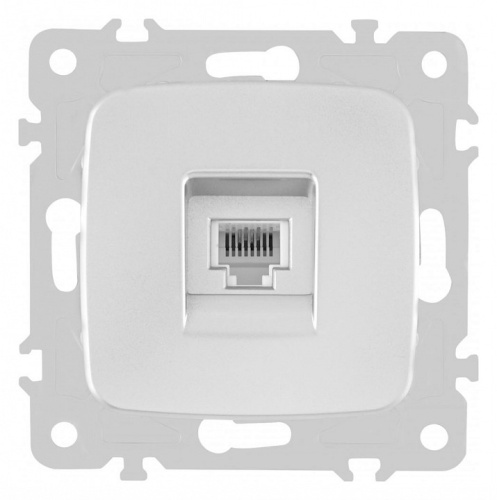 Розетка телефонная RJ-11 без рамки Arte Milano am-205 205.51-1.silver в Нижнем Новгороде