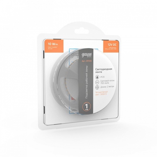 Лента светодиодная Gauss Basic BT035 в Нижнем Новгороде фото 5