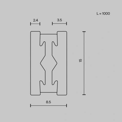 Трек накладной Maytoni Busbar trunkings Flarity TRX154-111BS в Яранске фото 7