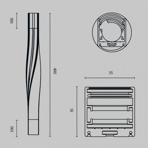 Профиль накладной Maytoni Led strip ALM-3535R-B-TR-90°-0.4M в Нижнем Новгороде фото 8