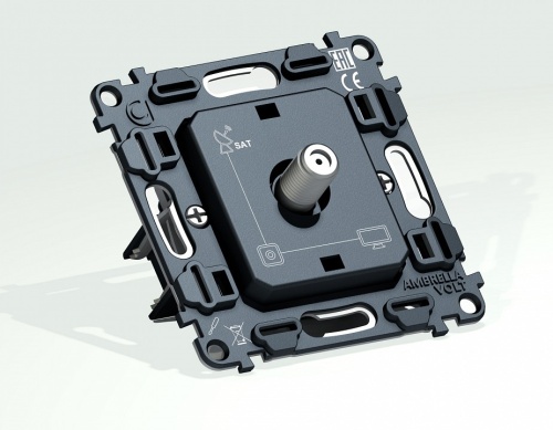 Механизм ТВ-розетки и SAT-розетки Ambrella Volt QUANT VM215 в Нижнем Новгороде фото 5