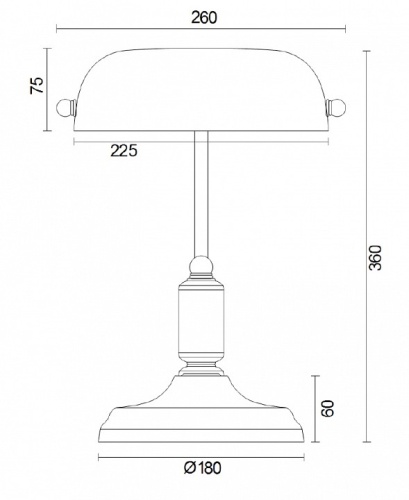 Настольная лампа офисная Maytoni Kiwi Z153-TL-01-BS в Бородино фото 2