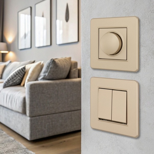 Выключатель двухклавишный Arte Milano SET16-1 SET16-1-30-2 shampan в Нижнем Новгороде фото 2