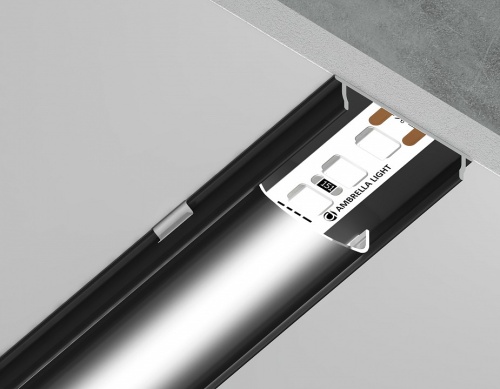 Профиль накладной гибкий Ambrella Light GP GP1600BK/BK в Нижнем Новгороде фото 5
