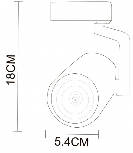 Светильник на штанге Arte Lamp Traccia A2310PL-1WH в Ермолино фото 2