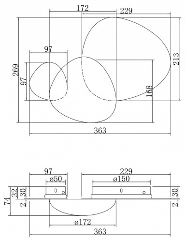 Бра Maytoni Jack-stone MOD314WL-L8N3K в Белово фото 6