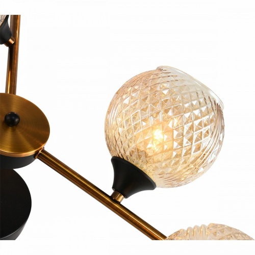 Люстра на штанге 11341-0.3-06 GOLD BRONZE+BK в Нижнем Новгороде фото 5