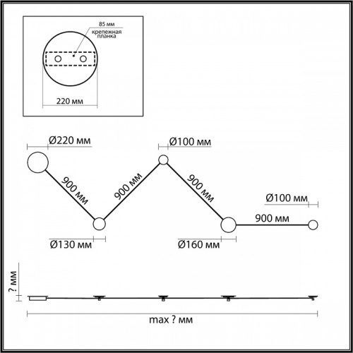 Накладной светильник Odeon Light Hightech 6625/25WL в Симферополе фото 5