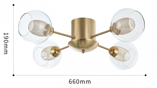 Потолочная люстра Arte Milano Neapolis-72880 272880/4 GD в Нижнем Новгороде фото 2