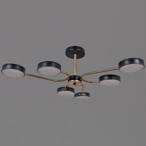 Люстра на штанге 03325-0.3-06 BK+COPPER в Нижнем Новгороде фото 5