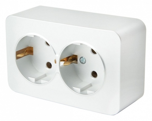 Розетка двойная с заземлением Stekker София 49304 в Нижнем Новгороде