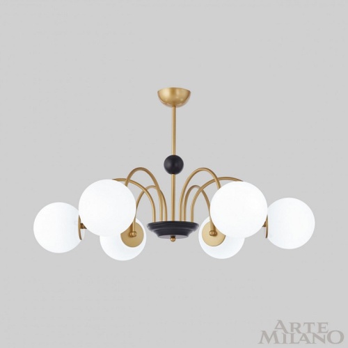 Люстра на штанге Arte Milano AM-Napoli 312066/D850/6 BS/BK в Нижнем Новгороде фото 9