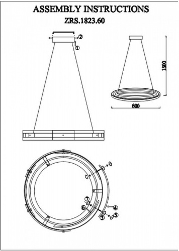 Подвесной светильник Zortes Criolla ZRS.1823.60 в Нижнем Новгороде фото 5
