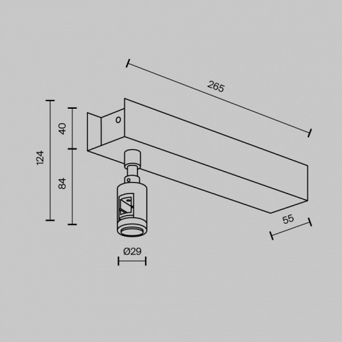 Подвес для трека Maytoni Accessories for tracks Flarity TRA156С-BB1-B в Кировске фото 2