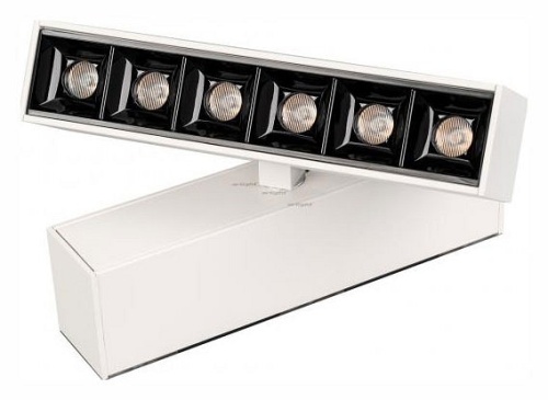 Светильник на штанге Arlight MAG-LASER-FOLD-45-S160-6W Warm3000 (WH, 15 deg, 24V) 026968 в Нижнем Новгороде фото 3