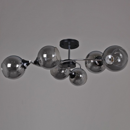 Люстра на штанге 02288-0.3-06 BK+CH в Нижнем Новгороде фото 5