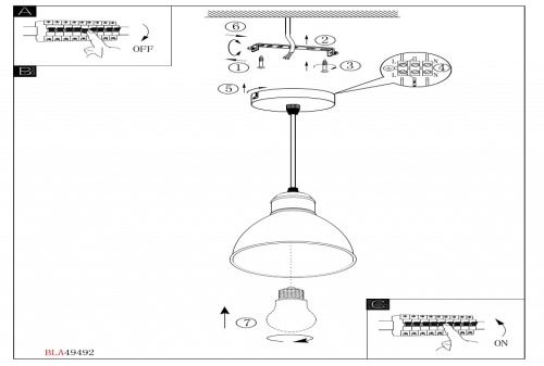 Подвесной светильник Eglo Priddy 1 49492 в Нижнем Новгороде фото 2