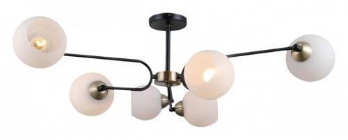 Люстра на штанге ILLUMICO  IL0249-6CSQ-79 BK AB в Нижнем Новгороде