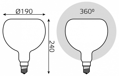 Лампа светодиодная Gauss Filament E27 10Вт 4100K 1017802210-D в Нижнем Новгороде фото 2