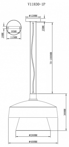 Подвесной светильник Moderli Takoma V11830-1P в Нижнем Новгороде фото 2