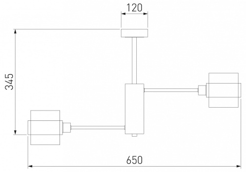 Люстра на штанге Eurosvet Arcada 70127/6 черный в Сельцо фото 3