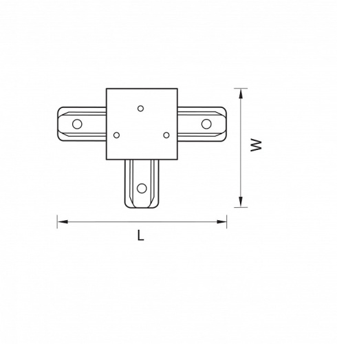 Соединитель T-образный для треков Lightstar Barra 501137 в Ермолино фото 2