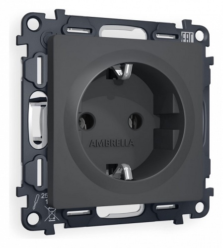 Розетка с заземлением, без рамки Ambrella Volt ALFA MA906010 в Нижнем Новгороде