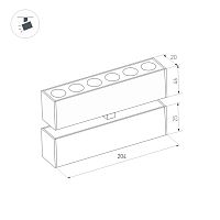 Светильник MAG-DOTS-FOLD-25-S200-6W Day4000 (BK, 30 deg, 24V) (Arlight, IP20 Металл, 5 лет) в Людиново