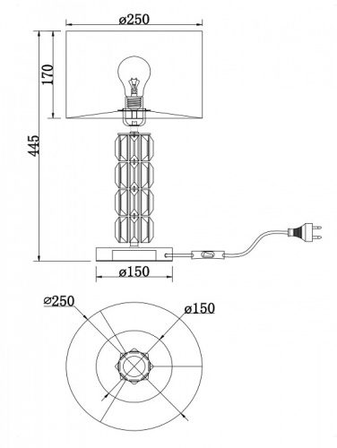 Настольная лампа декоративная Maytoni Talento DIA008TL-01CH в Нижнем Новгороде фото 5