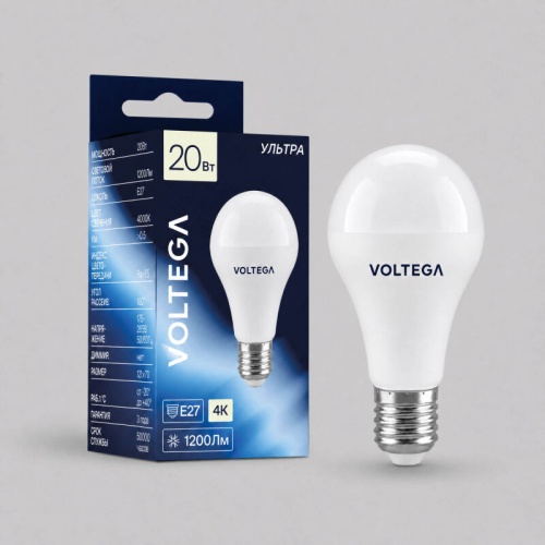 Лампа светодиодная Voltega Simple E27 20Вт 4000K 3041 в Нижнем Новгороде фото 4