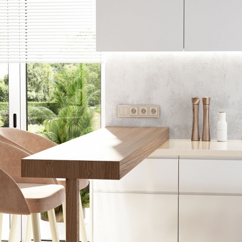 Рамка на 4 поста Werkel Acrylic (айвори) W0042743 в Нижнем Новгороде фото 2