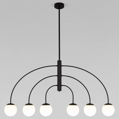 Люстра на штанге Eurosvet Cenacolo 30179/6 черный в Нижнем Новгороде