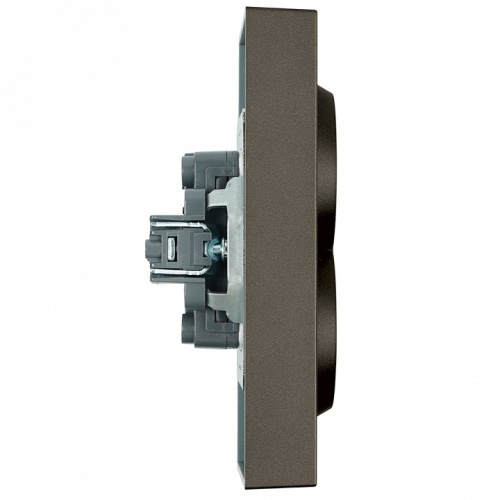 Розетка двойная с заземлением и со шторкой Stekker Эмили 49934 в Нижнем Новгороде фото 2