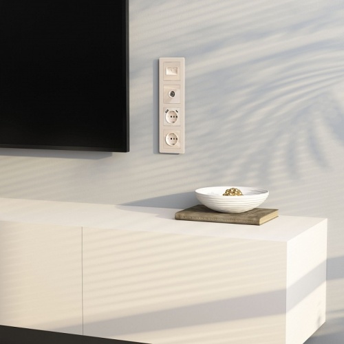 ТВ-розетка без рамки Werkel айвори акрил W1183043 в Нижнем Новгороде фото 2
