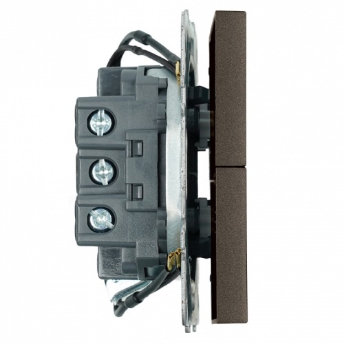 Выключатель двухклавишный с подсветкой без рамки Stekker Эмили 49916 в Нижнем Новгороде фото 6