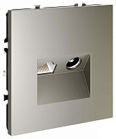 ТВ-розетка и розетка Ethernet RJ-45 без рамки Voltum S70 VLS060704 в Нижнем Новгороде