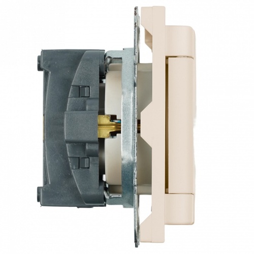 Розетка с заземлением и со шторкой, с крышкой Stekker Эмили 49907 в Нижнем Новгороде фото 2